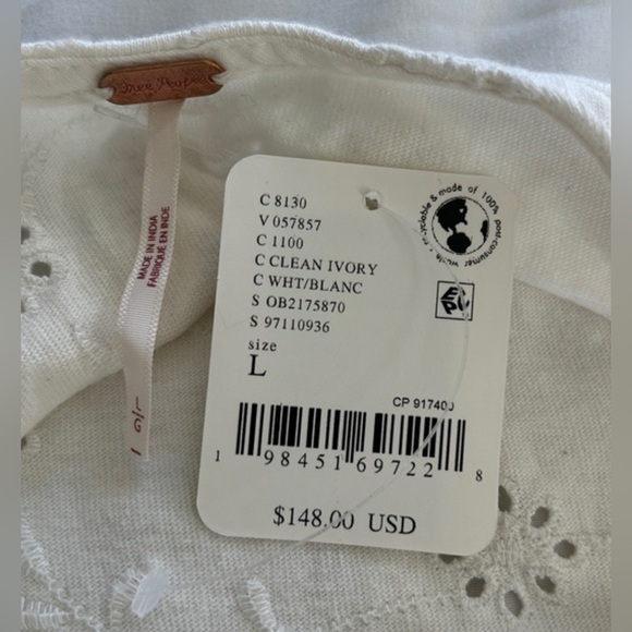 NWT Free People Surley Mini Dress Heron Blue MSRP $148 - Picture 8 of 8